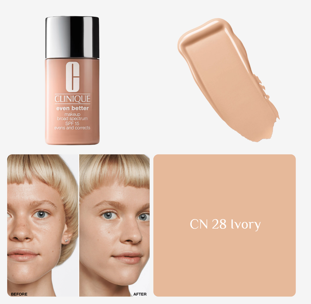 Clinique Even Better Makeup Liquid Foundation SPF 15 - 30ml | كلينك كريم أساس مع spf 15 - 30مل