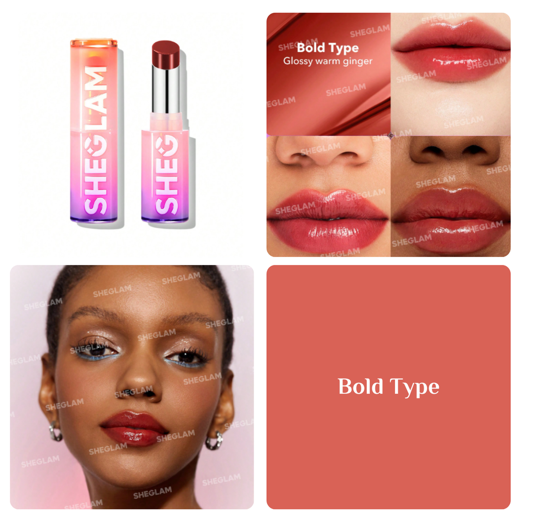 SHEGLAM Mirror Kiss High-Shine Lipstick - 2.9g | شيكلام أحمر شفاه لامع - 2.9 غرام