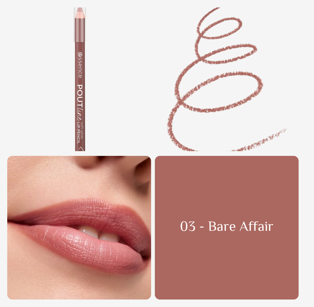 essence POUTline soft glide LIP PENCIL - 0.62g | ايسنس قلم تحديد الشفاه - 0.62 غرام