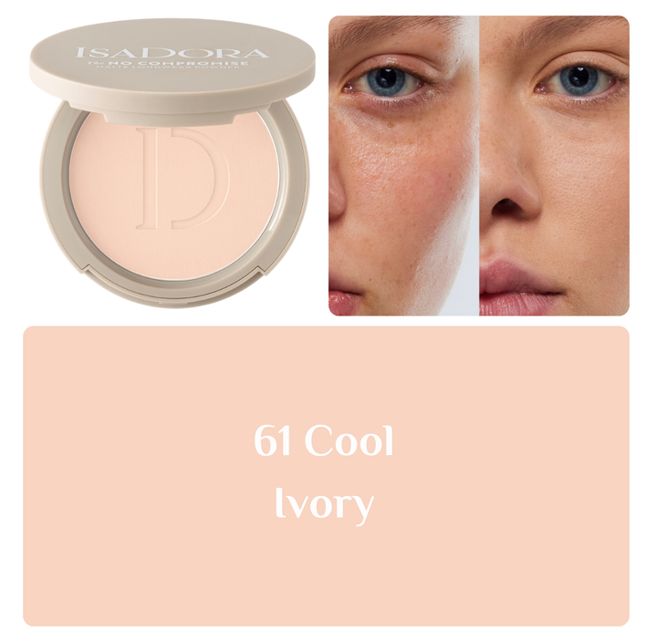 Isadora The No Compromise Matte Longwear Powder - 8g | ايزادورا بودرة مضغوطة بلمسة مطفية و تغطية عالية - 8 غرام