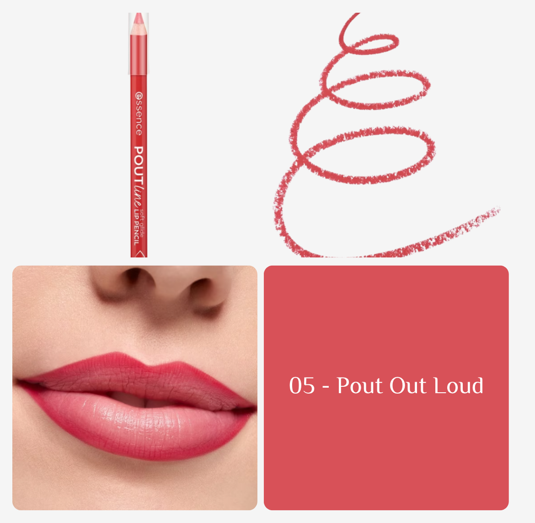 essence POUTline soft glide LIP PENCIL - 0.62g | ايسنس قلم تحديد الشفاه - 0.62 غرام
