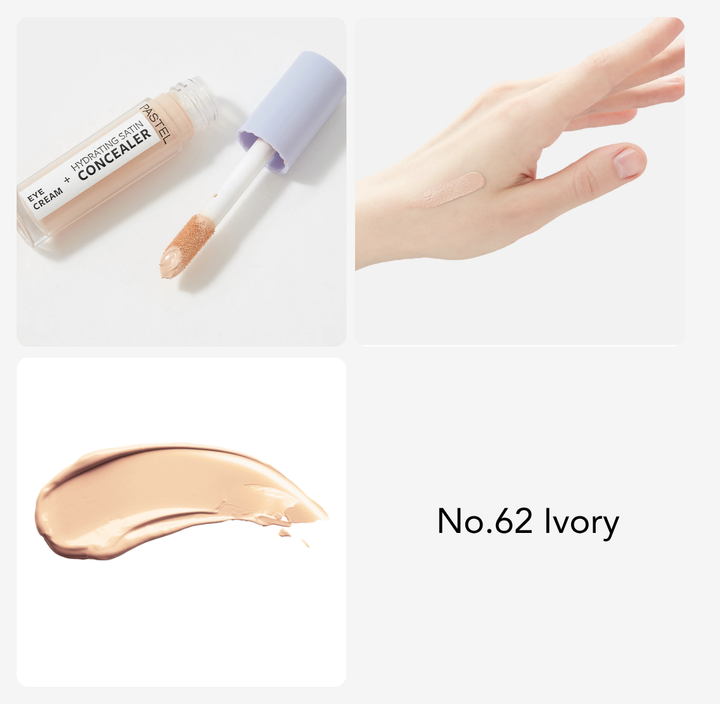 Pastel Eye Cream + Hydrating Satin Concealer - 4.3ml  | باستيل كريم للعين + كونسيلر مرطب  - 4.3 مل