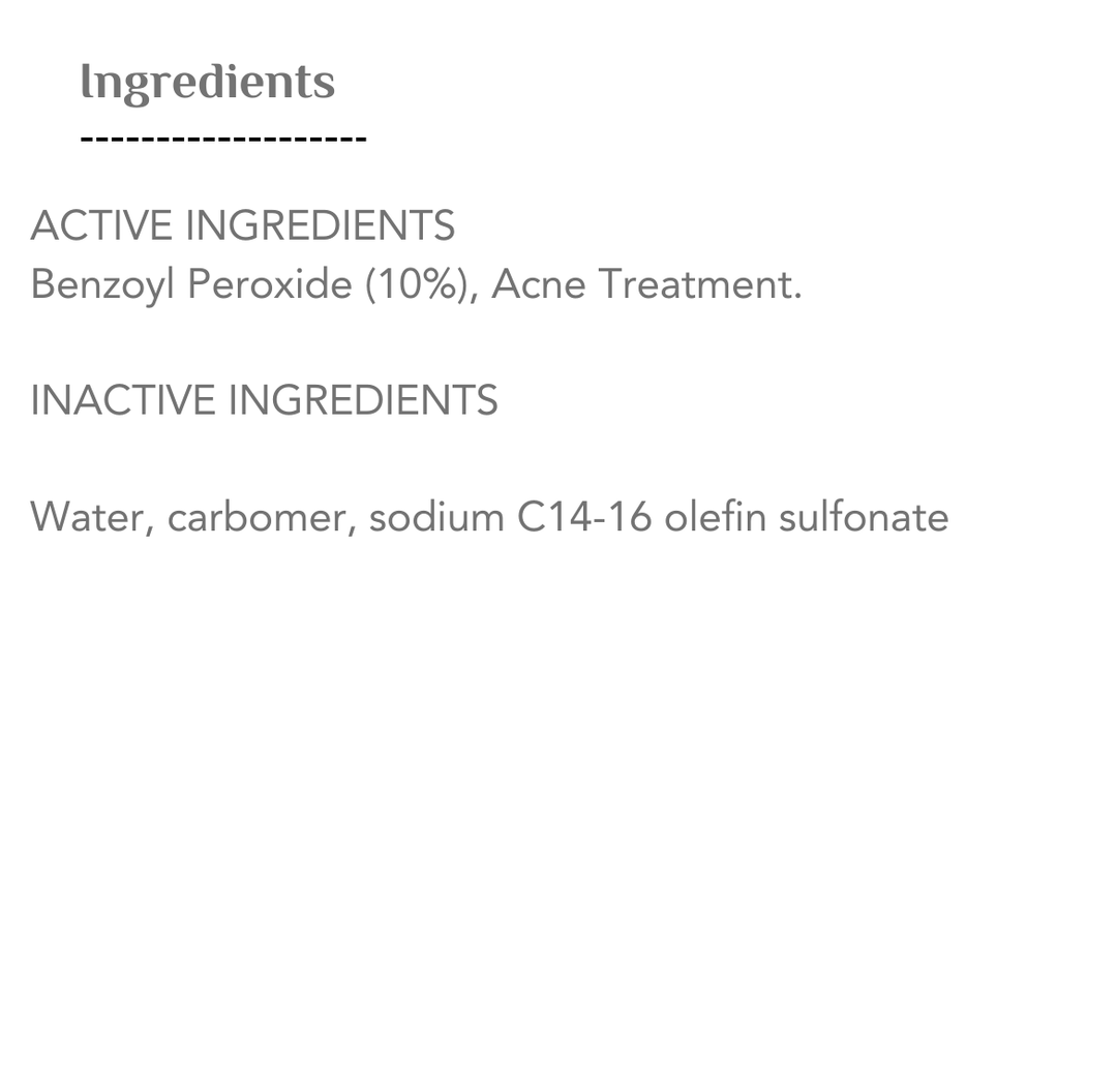 Differin 10% Benzoyl Peroxide Acne Foaming Cleanser - 148ml | ديفيرين غسول رغوي معالج لحب الشباب - 148 مل