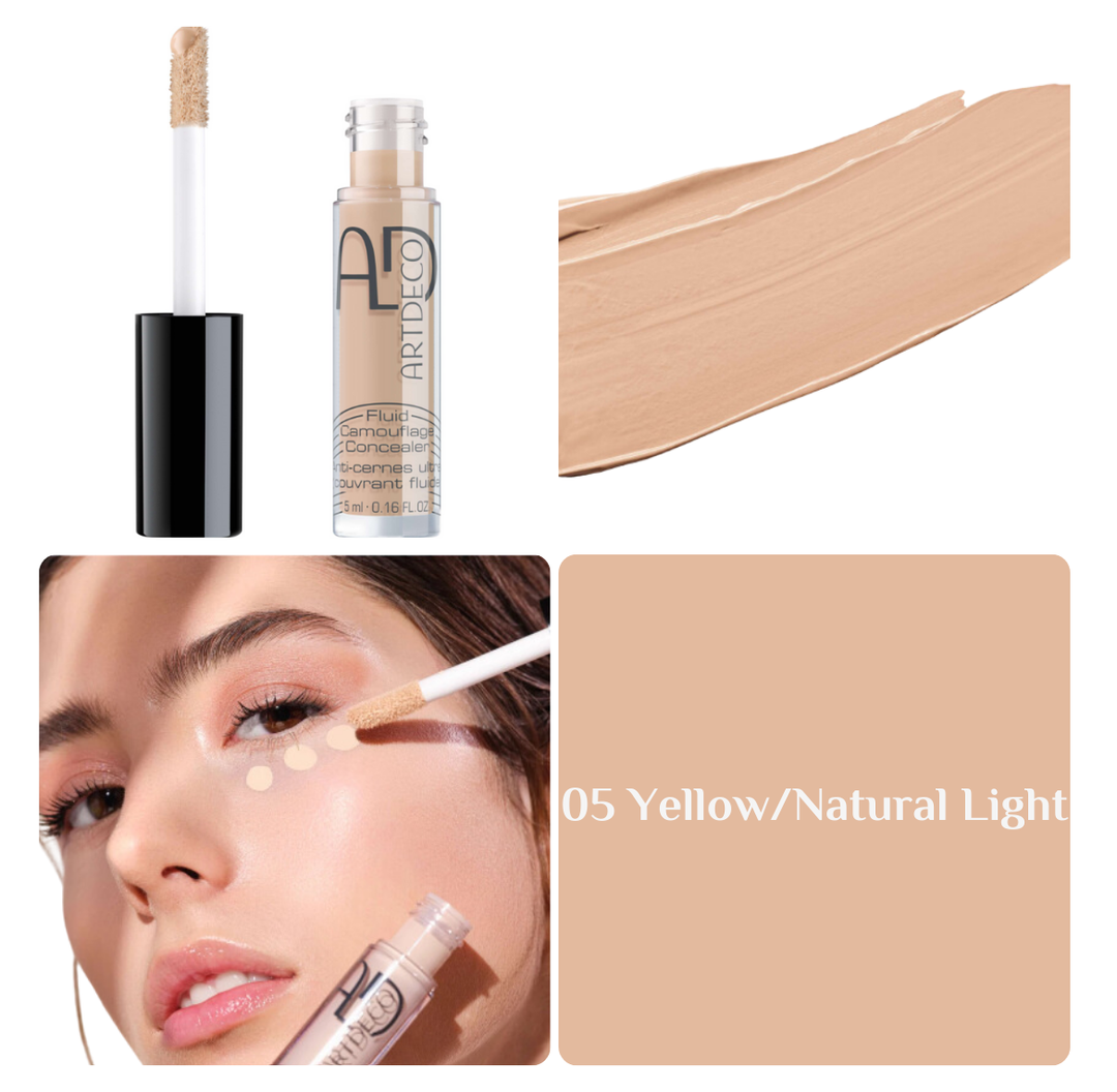 ARTDECO Fluid Camouflage Concealer - 5ml | ارديكو كونسيلر سائل بتغطية عالية - 5 مل