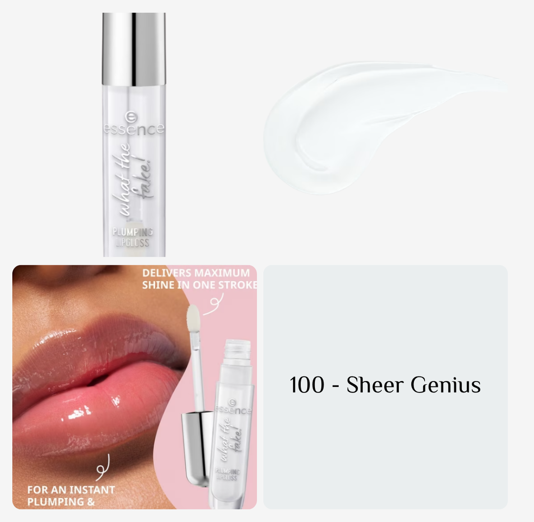 essence what the fake! PLUMPING LIPGLOSS - 4ml | ايسنس غلوس مكبر للشفاه - 4 مل