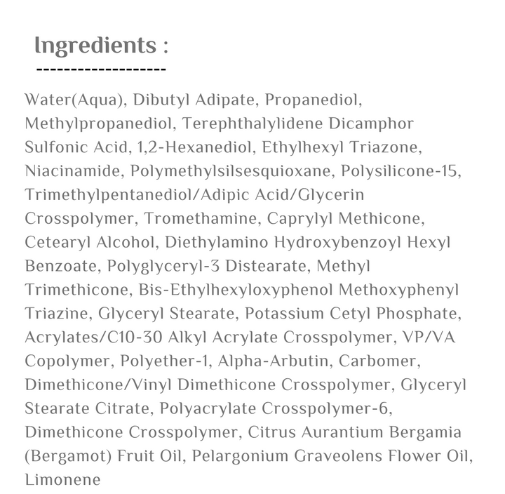 tiam B3 Niacin Sunscreen Spf50PA++++ - 50ml | تيام كريم واقي شمسي بالنياسيناميد spf50+++ - 50 مل