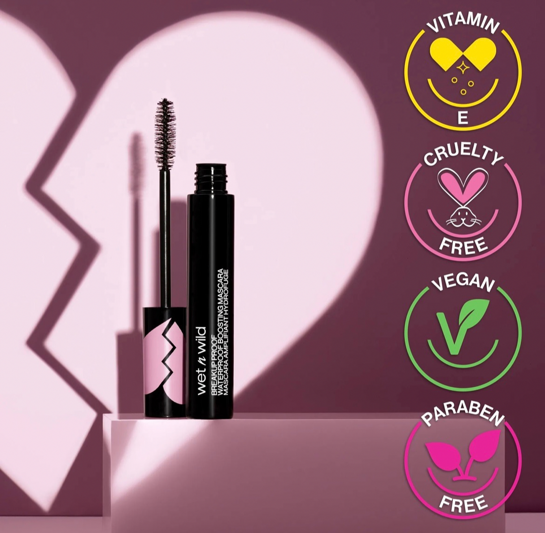 wet n wild Mascara Breakup Proof Ultra Black - 8ml | ويت ان وايلد ماسكار مطولة للرموش شديدة السواد - 8 مل