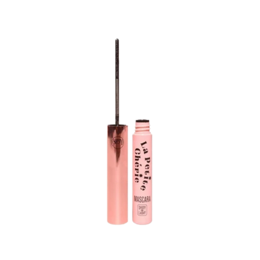 J.Cat Sassy & Lashy La Petite Cherie lower-lash mascara, 8.5g, in a pink tube with slim black wand.