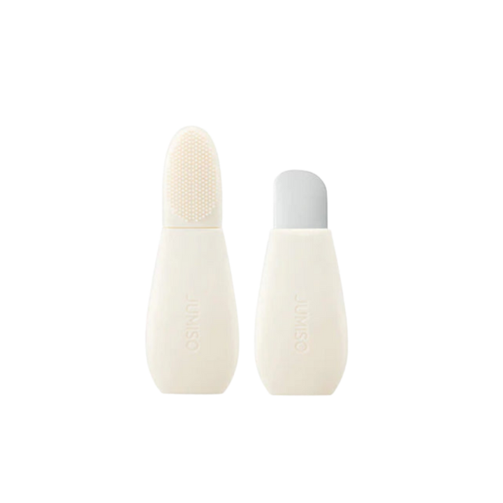 Jumiso silicone facial cleansing brush set, cream tools with textured pad and smooth cap