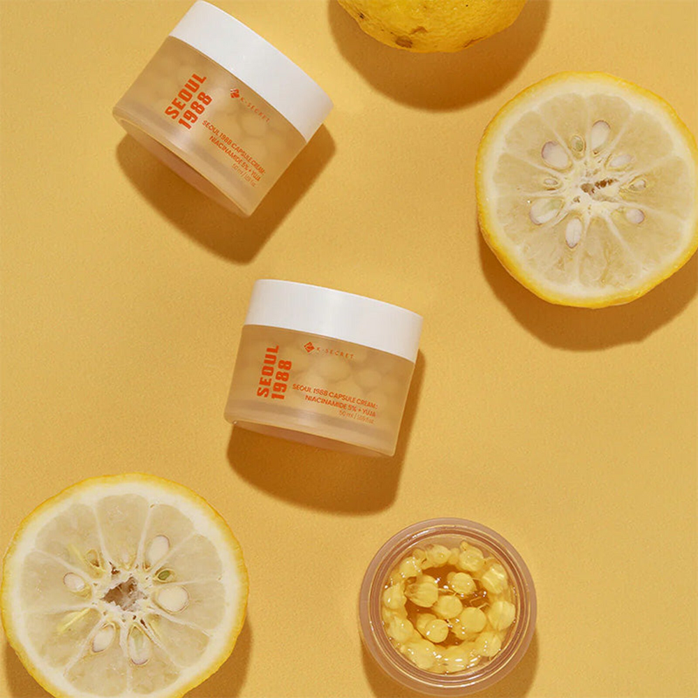 K-SECRET SEOUL 1988 CAPSULE CREAM NIACINAMIDE 5%+ YUJA - 50ml | سيول 1988 كريم كبسولة نياكيناميد 5% + يوجا - 50مل #2