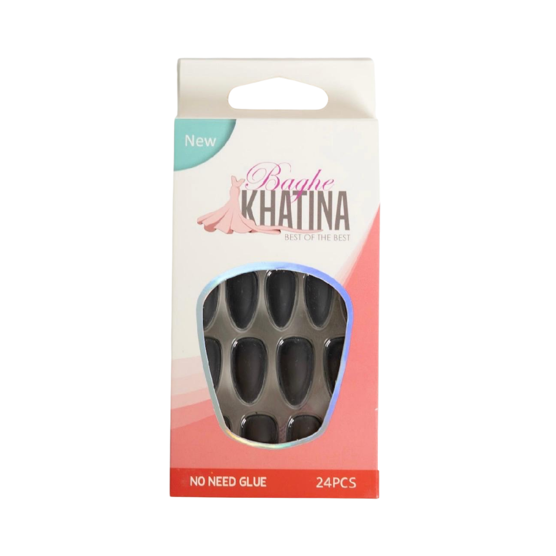 Khatina No Need Glue Artificial Nails, 24 pieces in a package