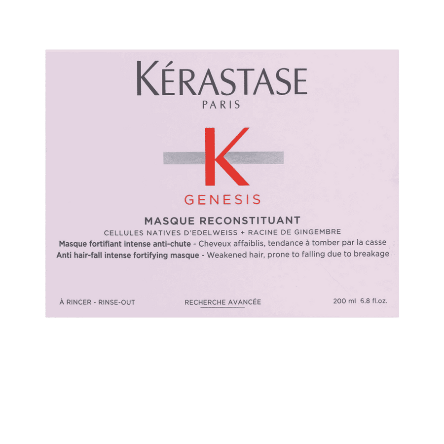 Kerastase Genesis Masque Reconstituant 200ml anti hair fall fortifying hair mask sachet packaging front view