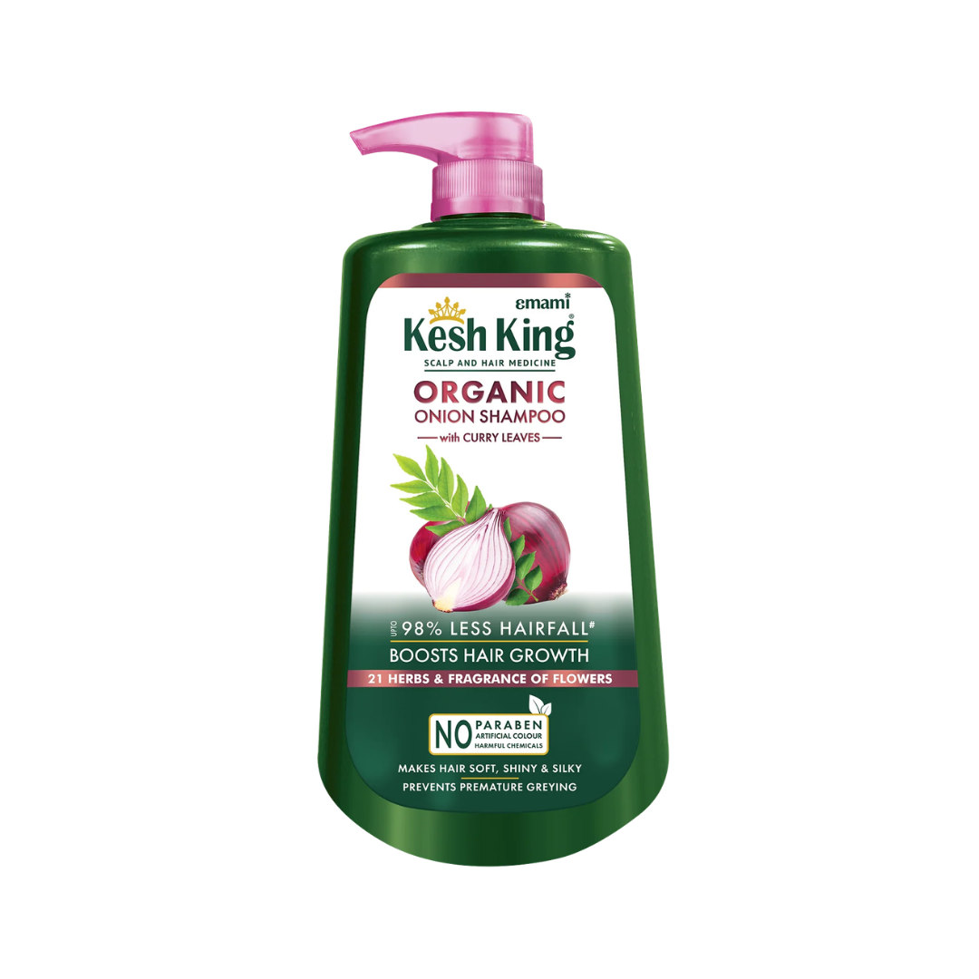 Kesh King Organic Onion Shampoo with Curry Leaves - 1L | كيش كينج شامبو بخلاصة البصل العضوي - 1 لتر