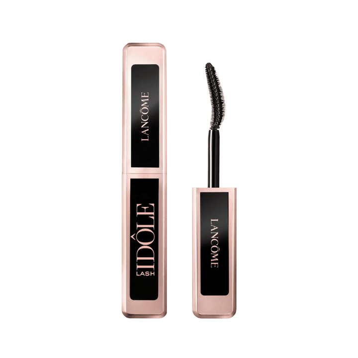 Lancôme Lash Idôle mascara 5ml in pink rectangular tube with black label and curved wand