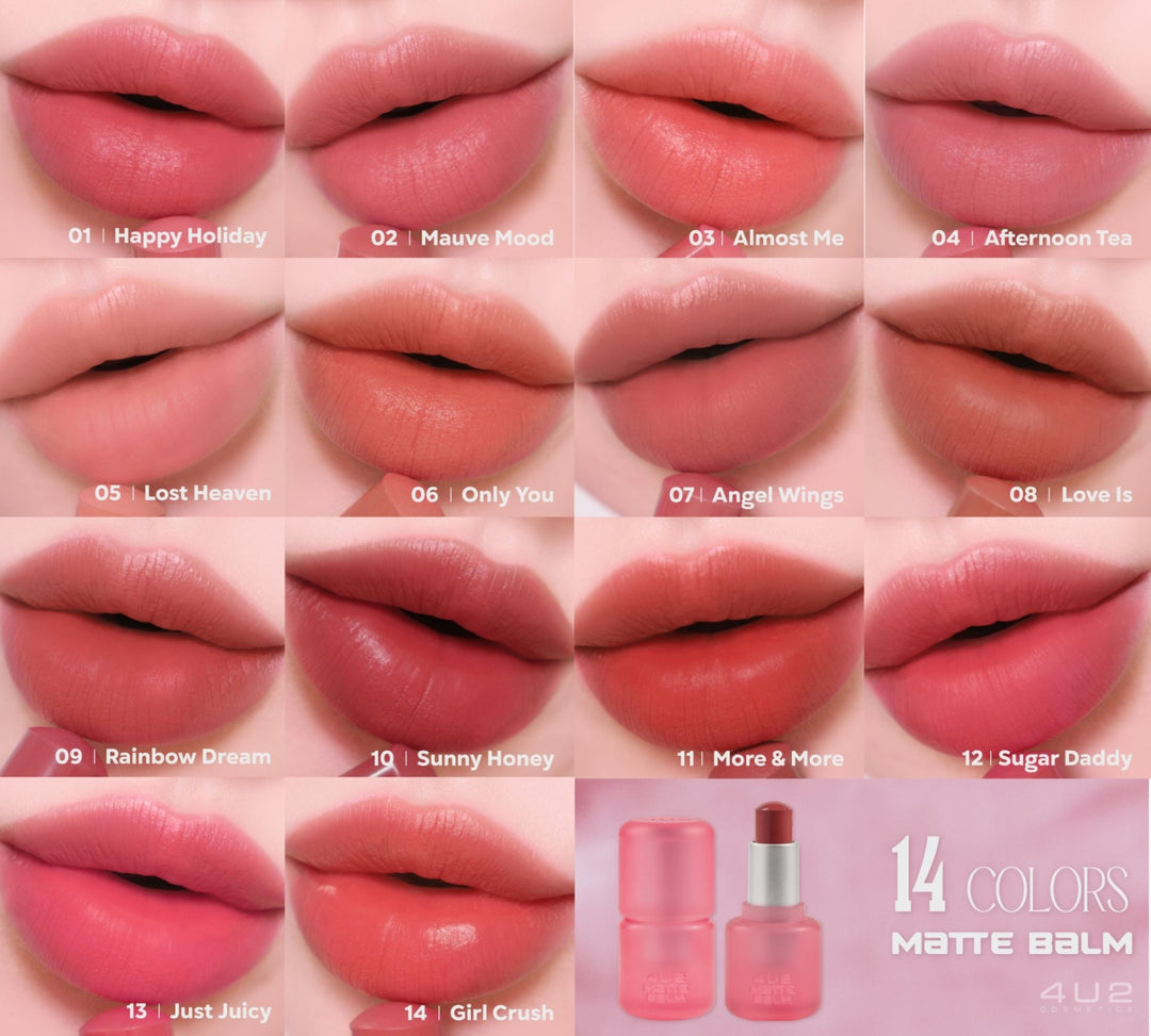 4U2 MATTE BALM LIPSTICK| فور يو تو احمر شفاه