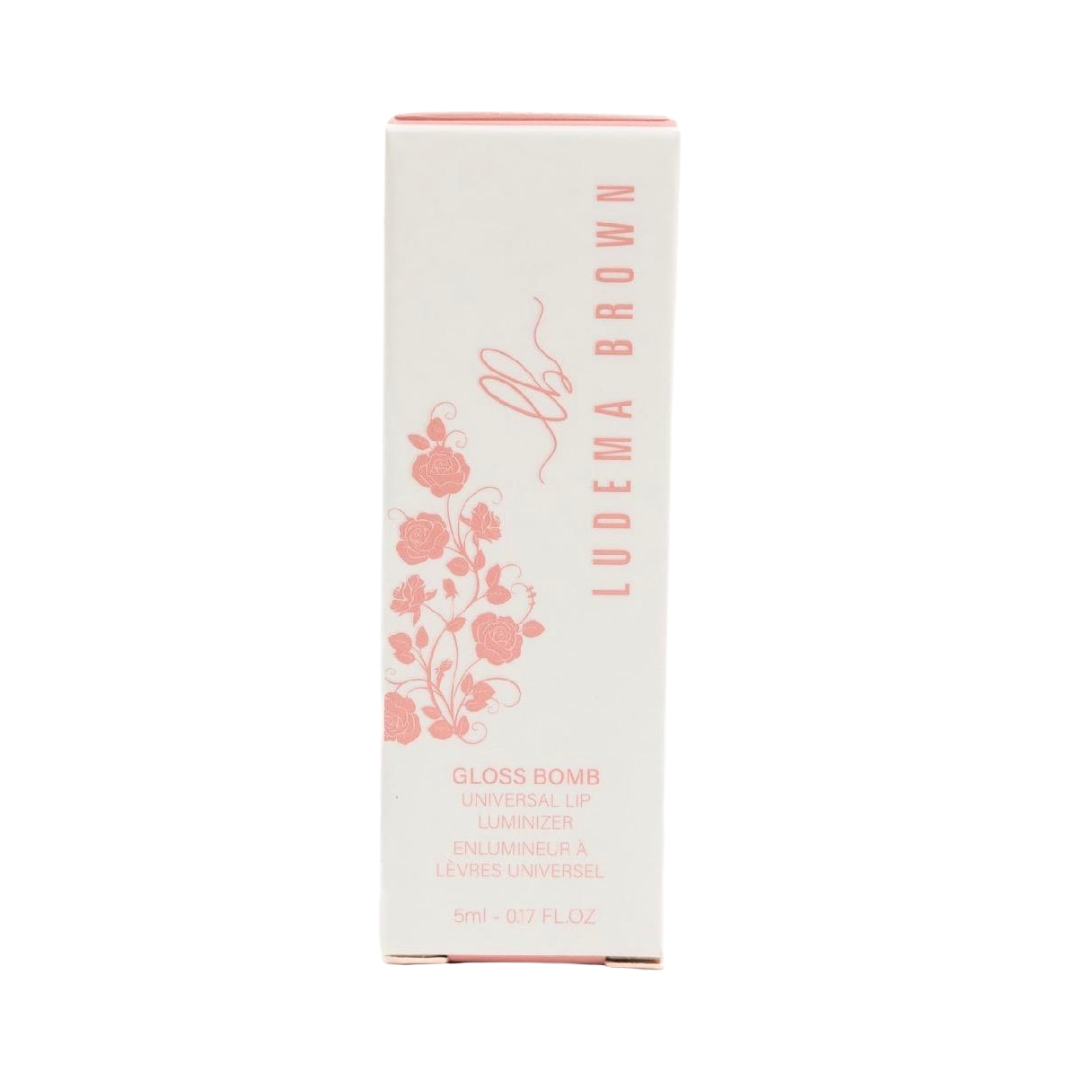 Ludema Brown Gloss Bomb universal lip luminizer 5ml clear tube with box