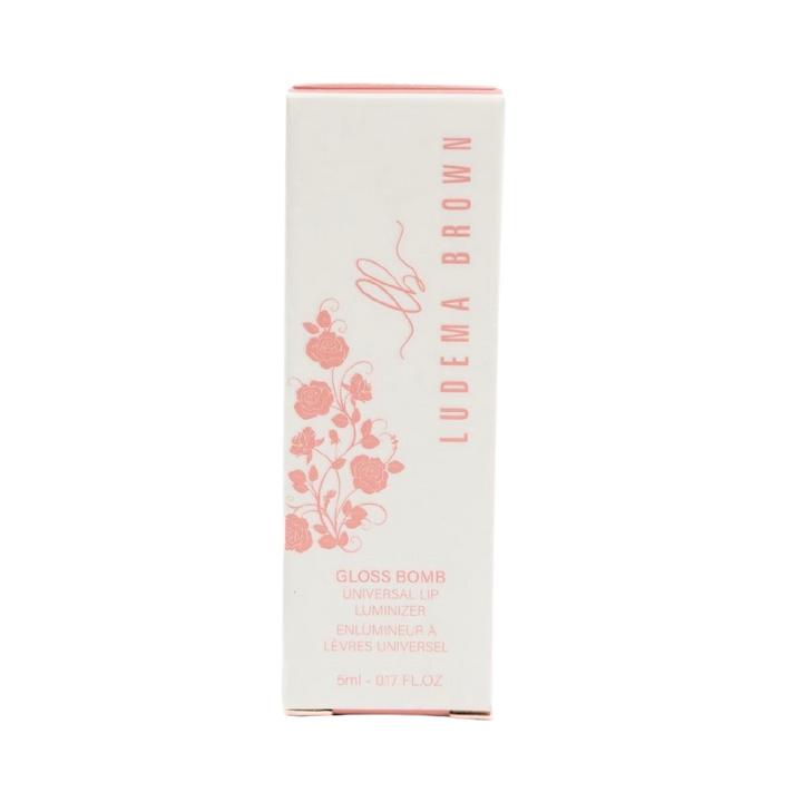 Ludema Brown Gloss Bomb universal lip luminizer 5ml clear tube with box