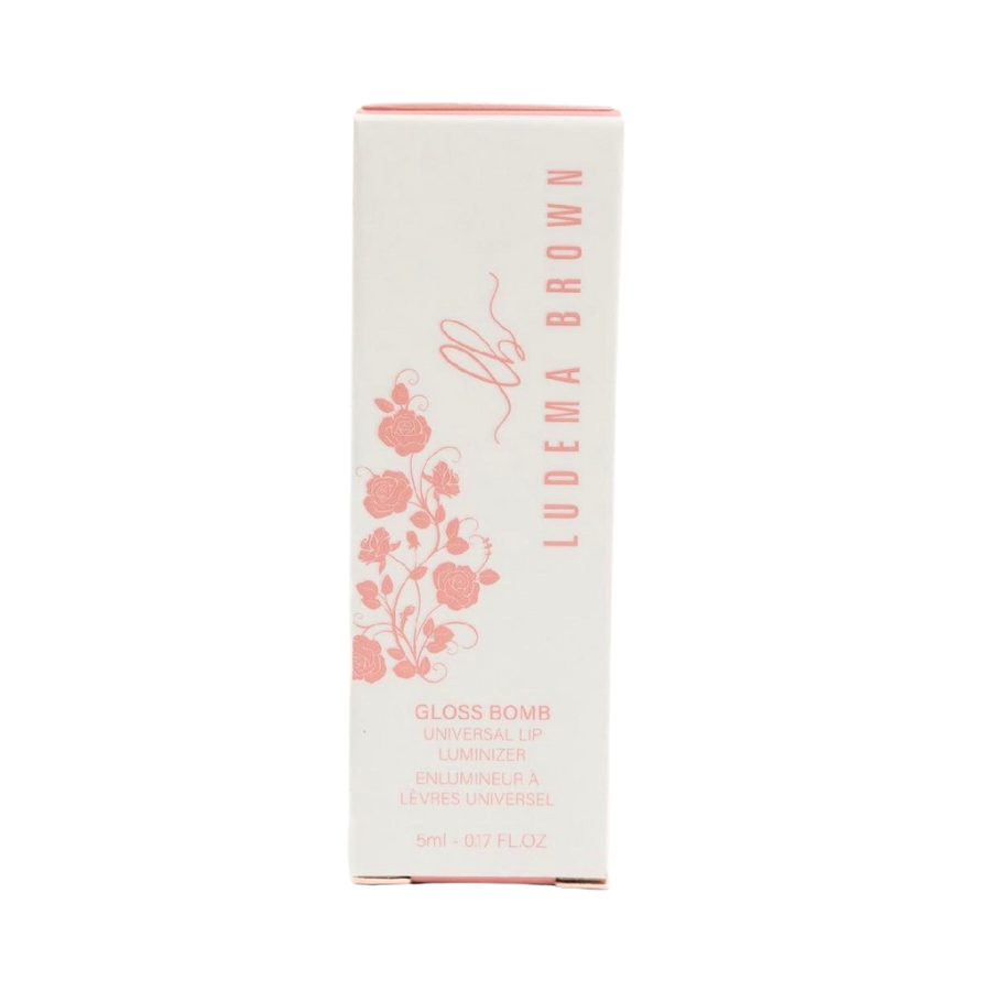 Ludema Brown Gloss Bomb universal lip luminizer 5ml clear tube with box