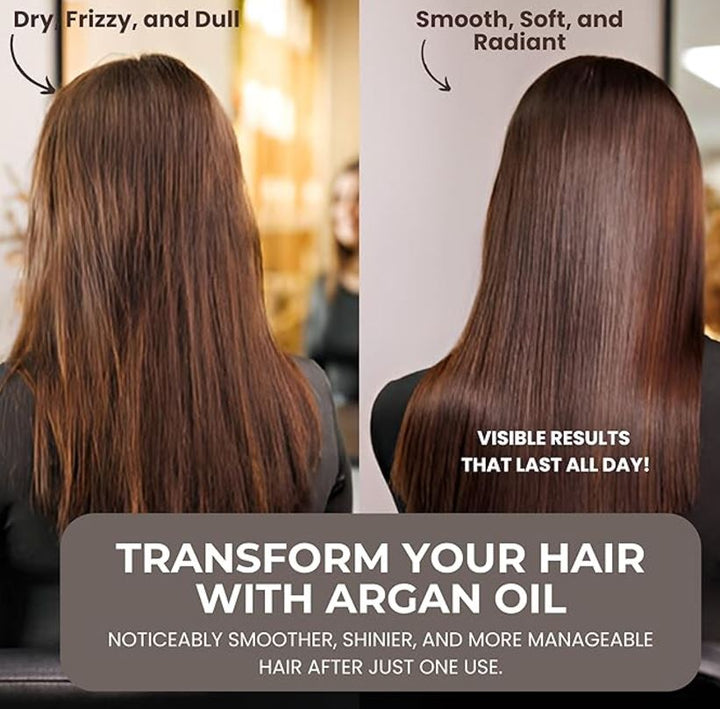 LUXURY Argan Oil Moisturizing Nourish & Soft Hair Serum - 100ml | لكجري سيروم زيت الأرغان المرطب والمغذي للشعر - 100 مل