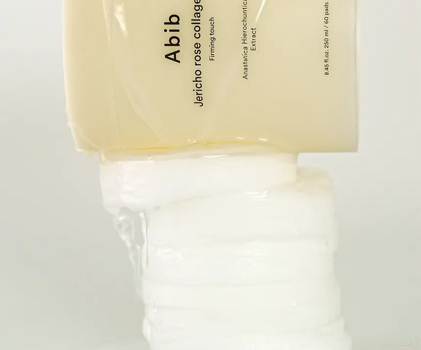 Abib Jericho Rose Collagen Pad Firming Touch - 250 ml / 60 Pads | ابيب وسادات تونر بالكولاجين و الورد - 250 مل | 60 قطعة