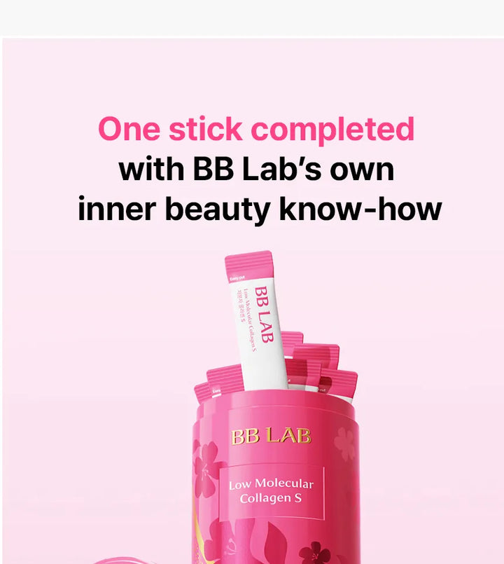 BB LAB Low Molecular Collagen 2g x - 30 Sticks | بي بي لاب كولاجين منخفض الجزيء - 2غ × 30 ظرف
