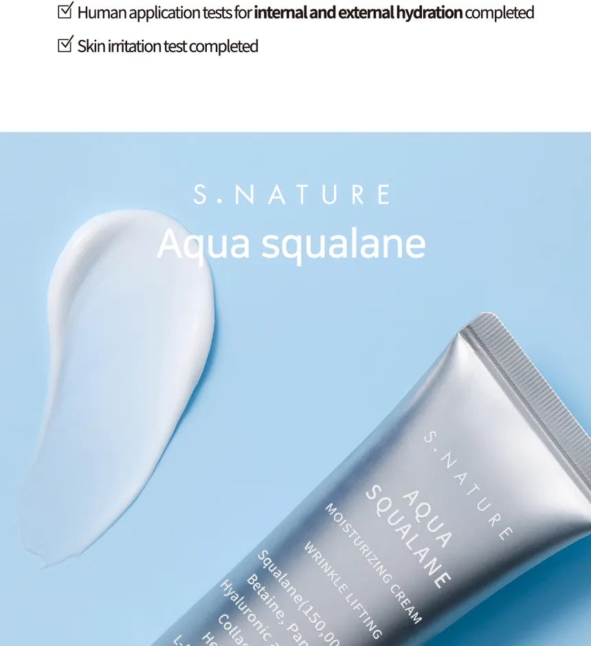 S.NATURE Aqua Squalane Moisturizing Cream - 60ml | إس نايتشر كريم الترطيب مائي - 60مل