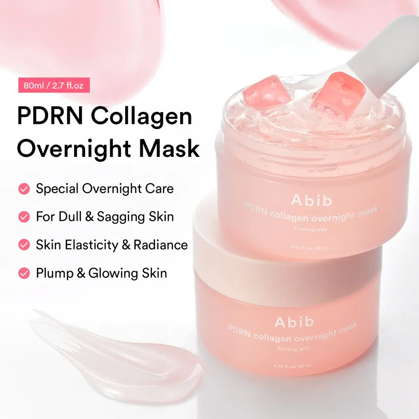Abib PDRN Collagen Overnight Mask Firming Jelly - 80ml | ابيب ماسك الوجه الليلي بالكولاجين - 80 مل
