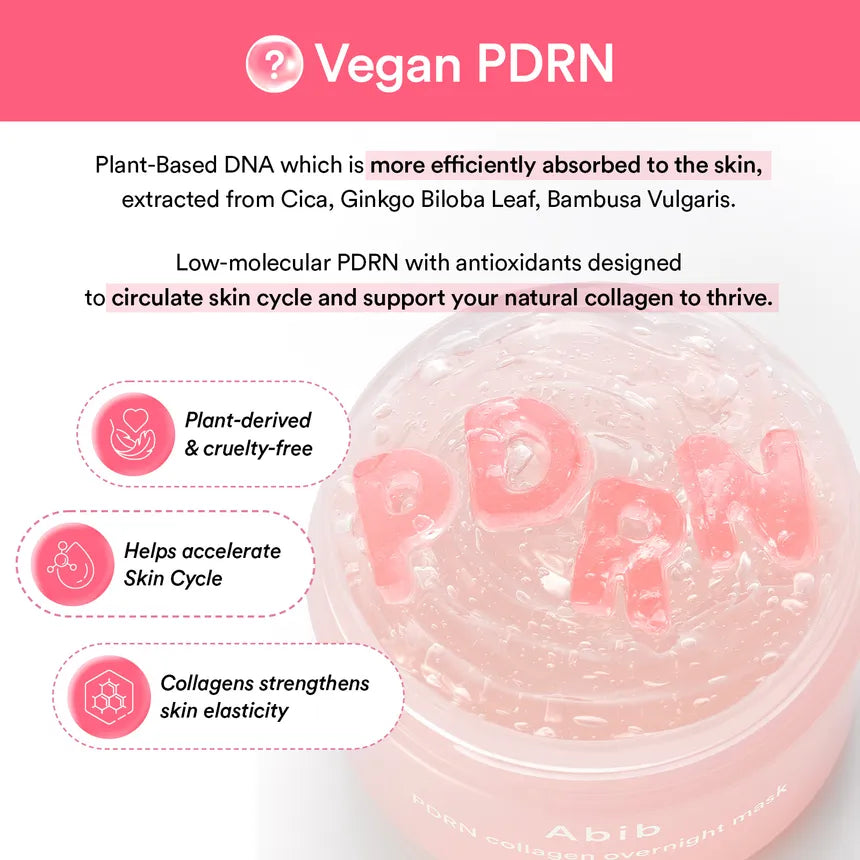 Abib PDRN Collagen Overnight Mask Firming Jelly - 80ml | ابيب ماسك الوجه الليلي بالكولاجين - 80 مل