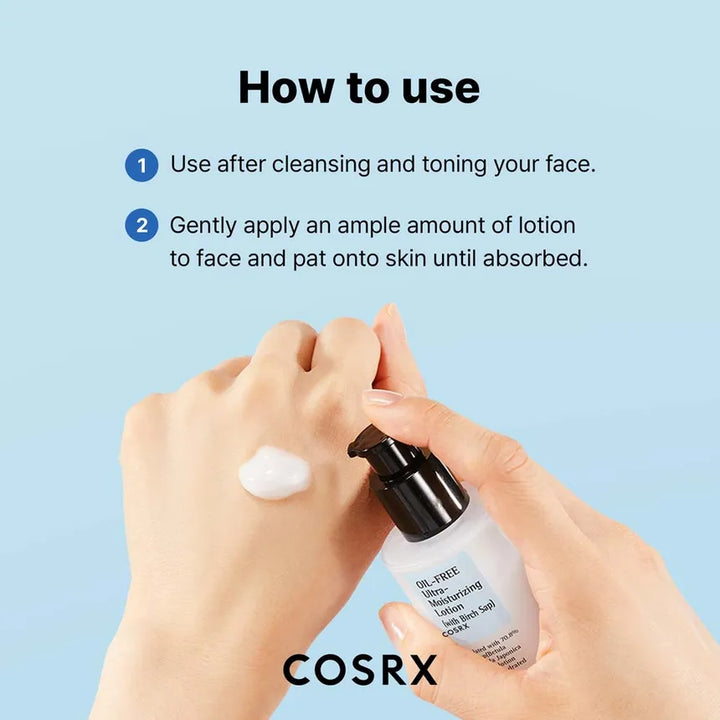 Cosrx Oil Free Ultra Moisturizing Lotion - 100ml | كوزركس مرطب لوشن للوجه خالي من الزيوت - 100 مل - 100 مل