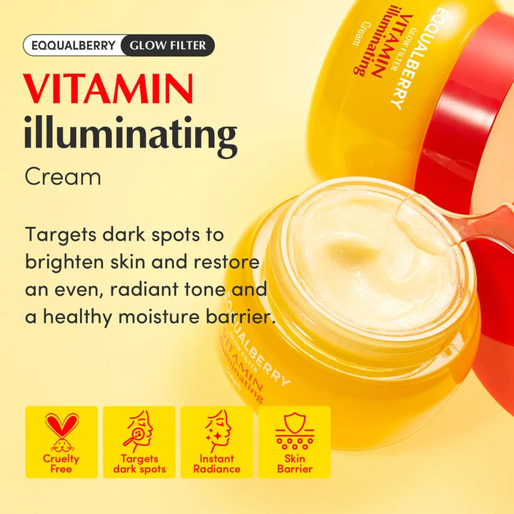 EQQUAL BERRY VITAMIN ILLUMINATING CREAM - 50ml | ايكوال بيري كريم فيتامين سي مضيء - 50مل