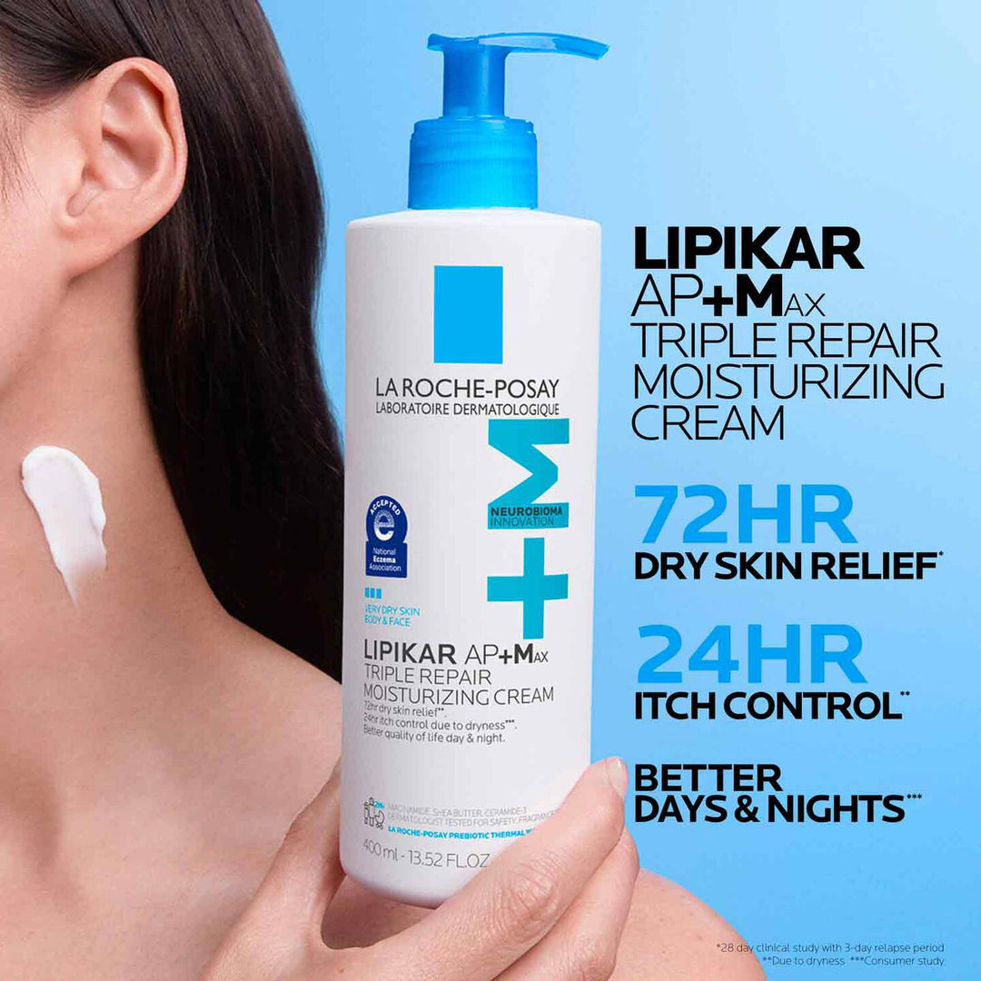 La Roche-Posay Lipikar AP+Max Baume - 400ml | لاروش بوزيه كريم مرطب للجسم بتركيبة إصلاح ثلاثية - 400مل