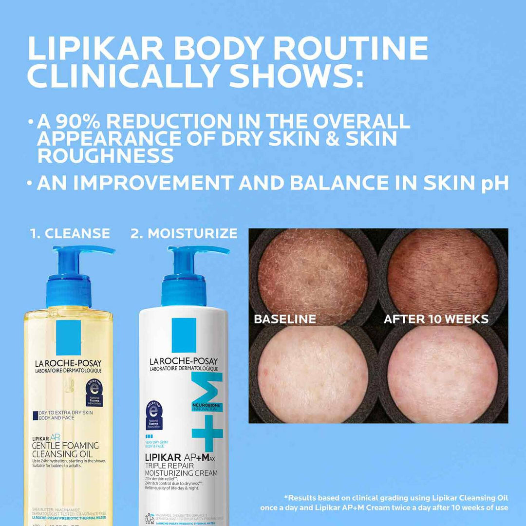 La Roche-Posay Lipikar AP+Max Baume - 400ml | لاروش بوزيه كريم مرطب للجسم بتركيبة إصلاح ثلاثية - 400مل