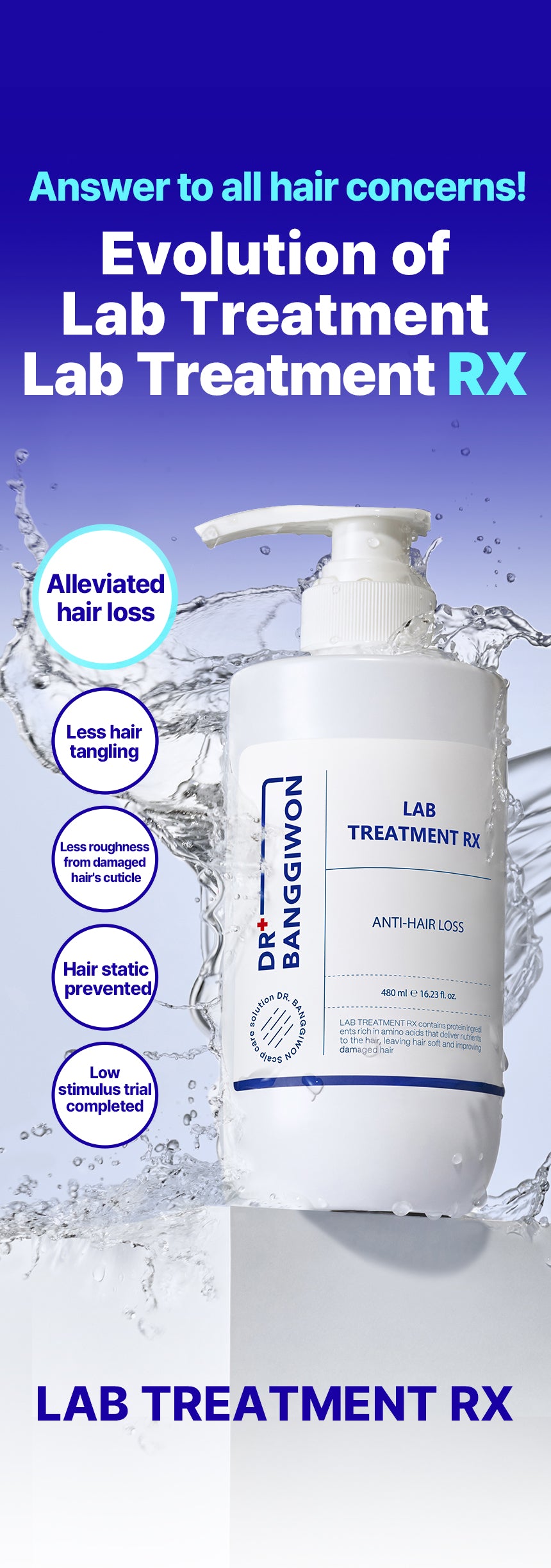 DR+ BANGGIWON Lab Treatment Rx - 480ml | د + بانجيون علاج للشعر الجاف و التالف - 480 مل