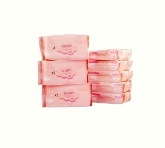 IVORY Moisturizing Wipes Set - 8pcs | ايفوري مناديل مبللة #1