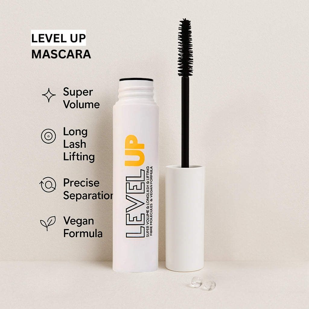Pierre Cardin Level Up Mascara Super Volume & Long Lash Lifting Vegan black - 10ml | ليفل أب ماسكارا - 10مل #4