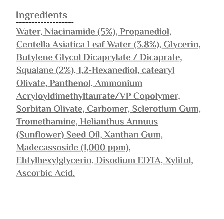HARUHARU WONDER Centella 5% Niacinamide Radiance Gel Cream - 40g | كريم جل إشراقة البشرة بمستخلص السنتيلا 5% والنياسيناميد من هارو هارو ووندر - 40 جم