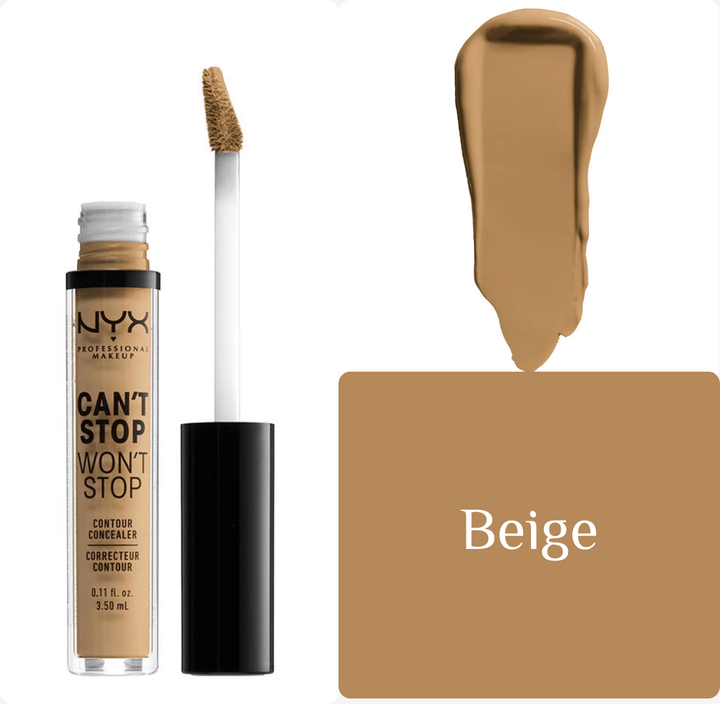 NYX Ladies Can't Stop Won't Stop Contour Concealer - 3.50ml | ان واي اكس كونسيلر تحديد الوجه - 3.5 مل
