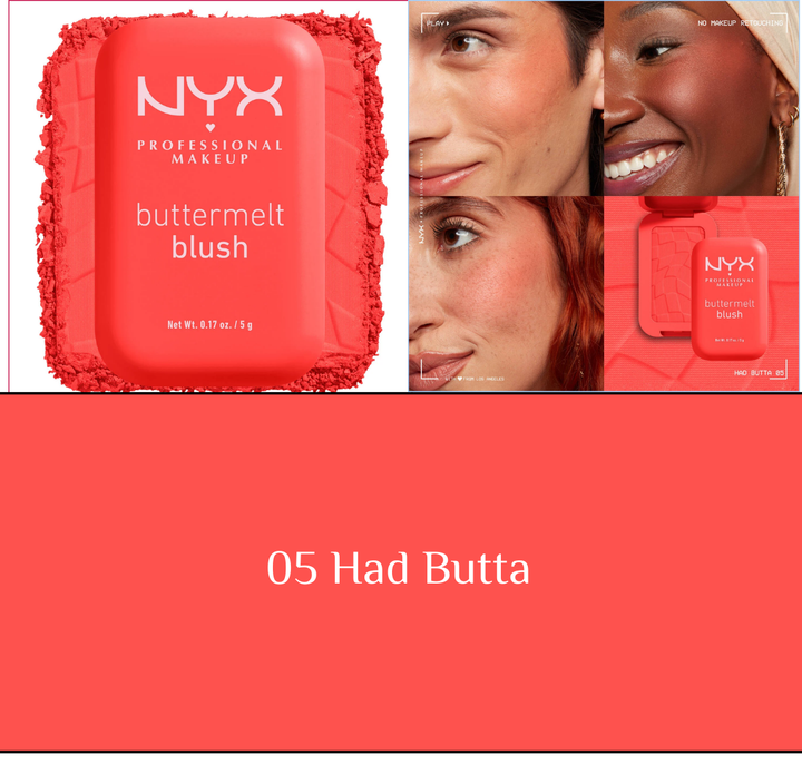 NYX Buttermelt Blush - 5g | ان واي اكس بلاش - ٥ غرام