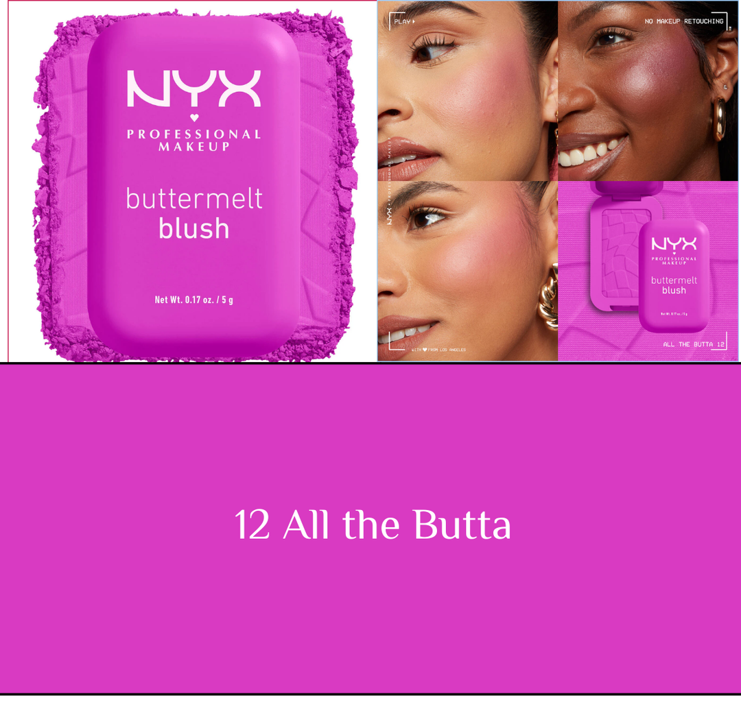 NYX Buttermelt Blush - 5g | ان واي اكس بلاش - ٥ غرام