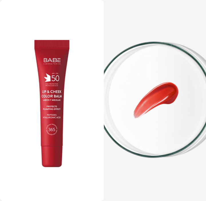 BABE LIP & CHEEK COLOR BALM SPF 50 - 20ml | بابيه مرطب ملون للشفاه والخدود مع حماية SPF 50 – 20 مل