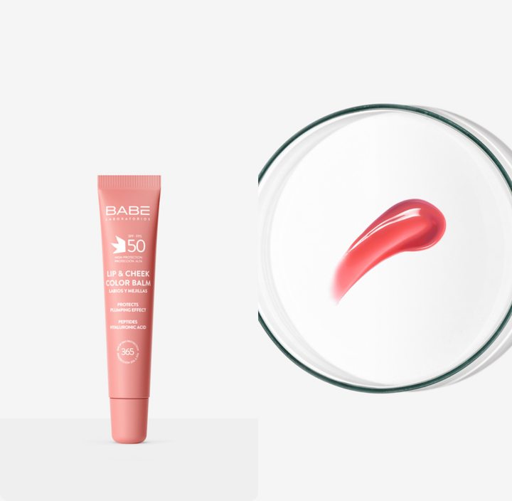 BABE LIP & CHEEK COLOR BALM SPF 50 - 20ml | بابيه مرطب ملون للشفاه والخدود مع حماية SPF 50 – 20 مل