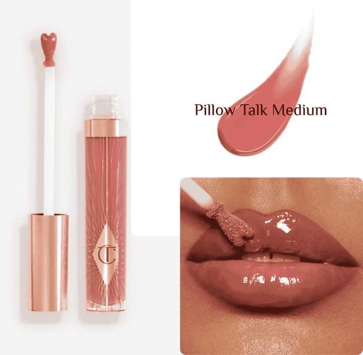 Charlotte Tilbury Pillow Talk Collagen Lip Bath Pillow Talk Medium - 7.9ml | شارلوت تلبوري غلوس الشفاه كولاجين ليب باث- 7.9مل