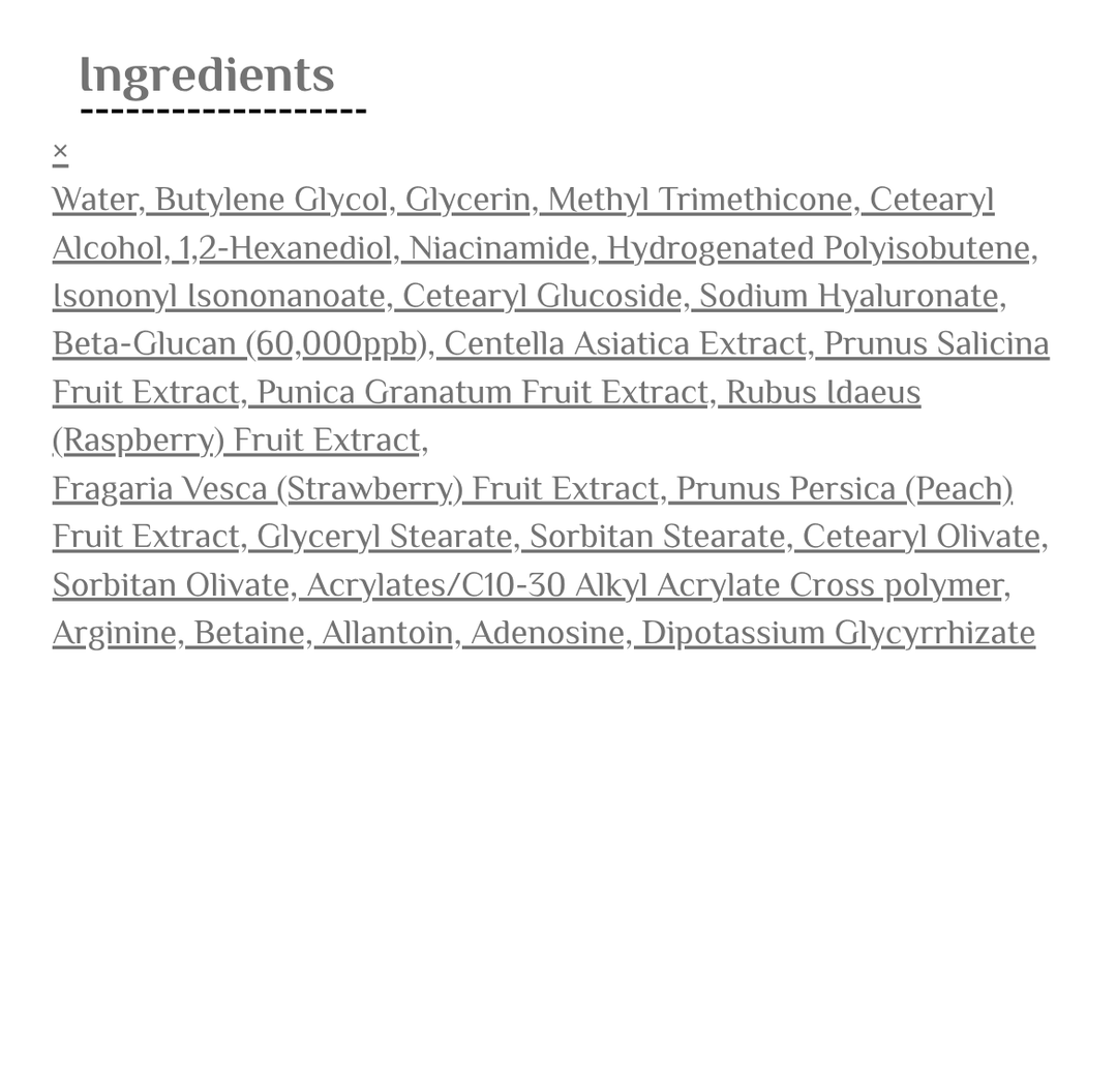 Iunik Beta glucan Daily Moisture Cream - 60ml | ايونيك كريم بيتا جلوكان المرطب اليومي – 60 مل
