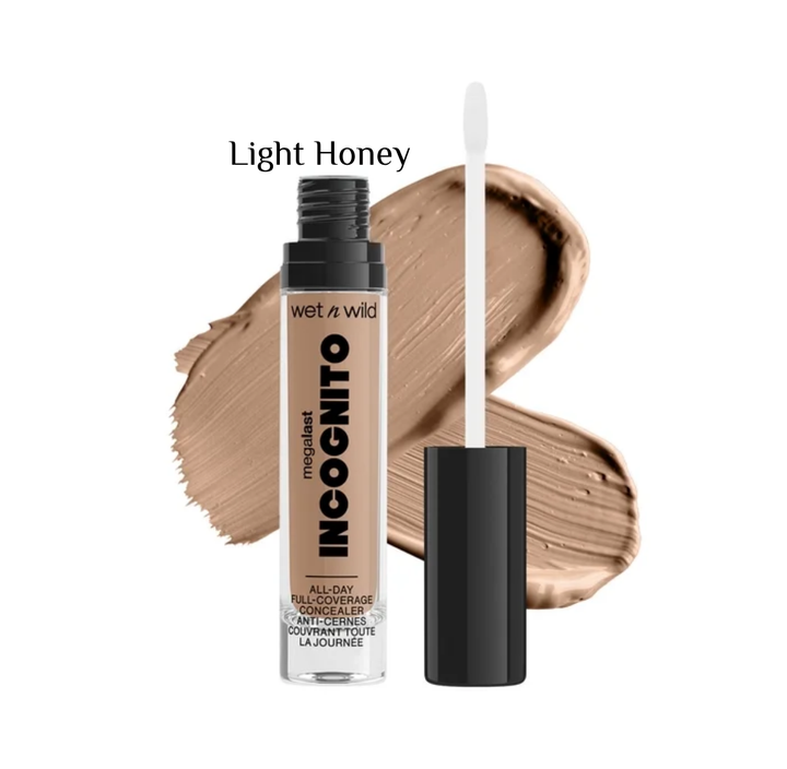 wet n wild MEGALAST INCOGNITO ALL-DAY FULL COVERAGE CONCEALER - 5.5ml | ويت ان وايلد كونسيلر بتغطية عالية يدوم طوال اليوم - 5.5 مل