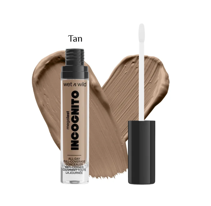 wet n wild MEGALAST INCOGNITO ALL-DAY FULL COVERAGE CONCEALER - 5.5ml | ويت ان وايلد كونسيلر بتغطية عالية يدوم طوال اليوم - 5.5 مل