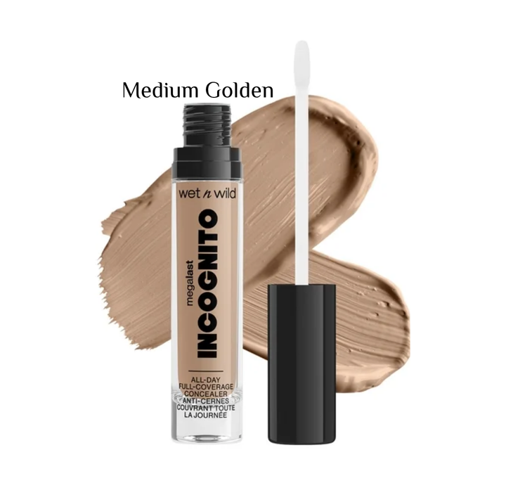 wet n wild MEGALAST INCOGNITO ALL-DAY FULL COVERAGE CONCEALER - 5.5ml | ويت ان وايلد كونسيلر بتغطية عالية يدوم طوال اليوم - 5.5 مل