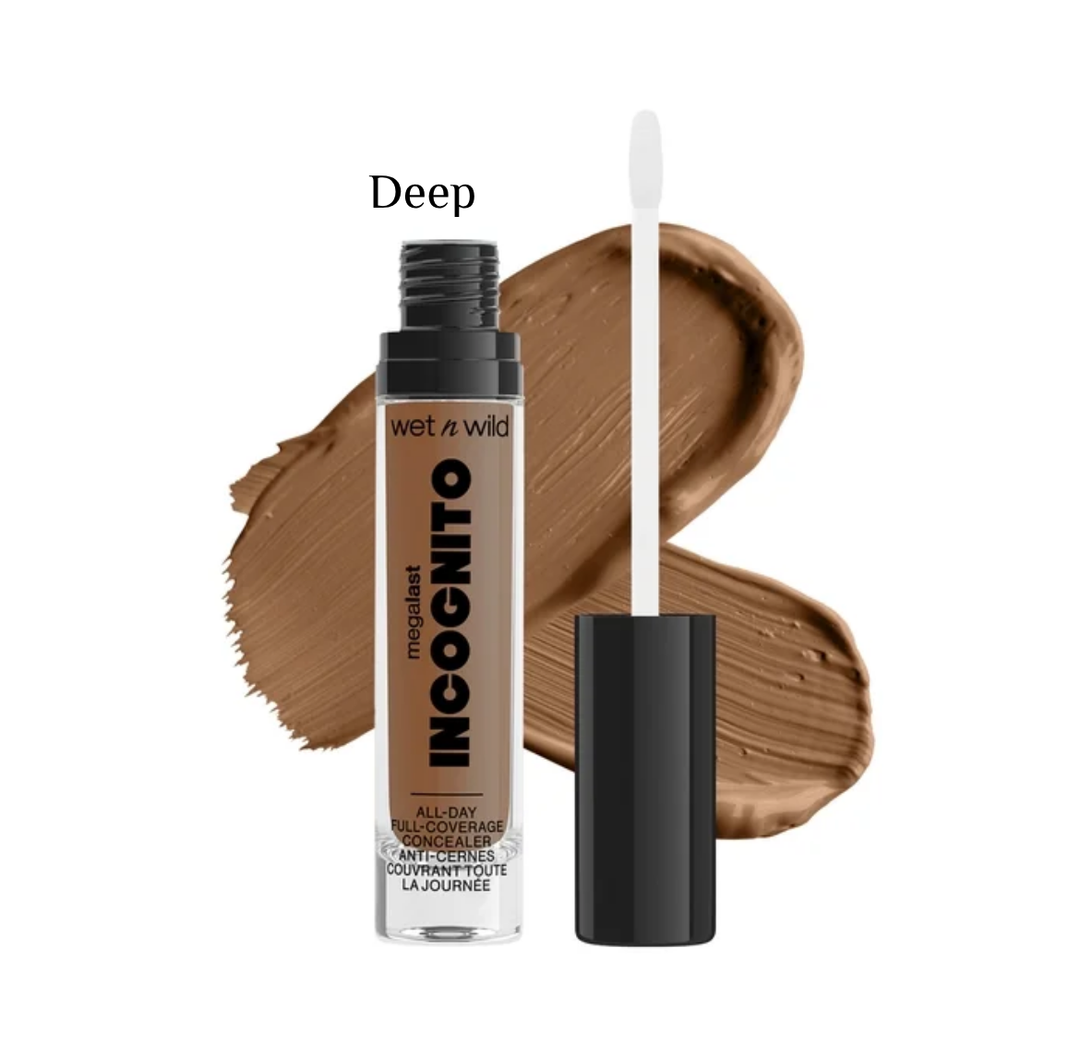wet n wild MEGALAST INCOGNITO ALL-DAY FULL COVERAGE CONCEALER - 5.5ml | ويت ان وايلد كونسيلر بتغطية عالية يدوم طوال اليوم - 5.5 مل