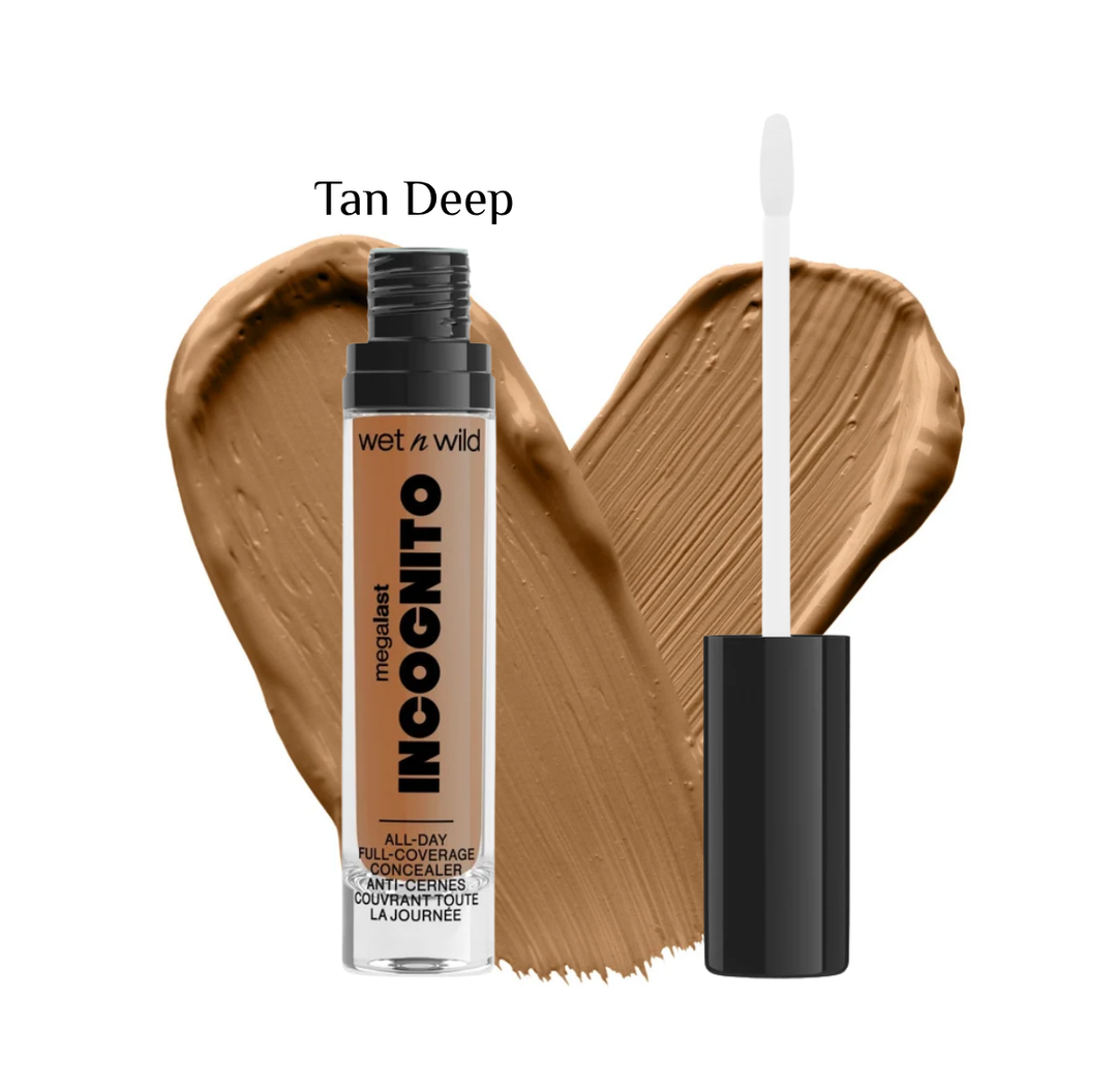 wet n wild MEGALAST INCOGNITO ALL-DAY FULL COVERAGE CONCEALER - 5.5ml | ويت ان وايلد كونسيلر بتغطية عالية يدوم طوال اليوم - 5.5 مل