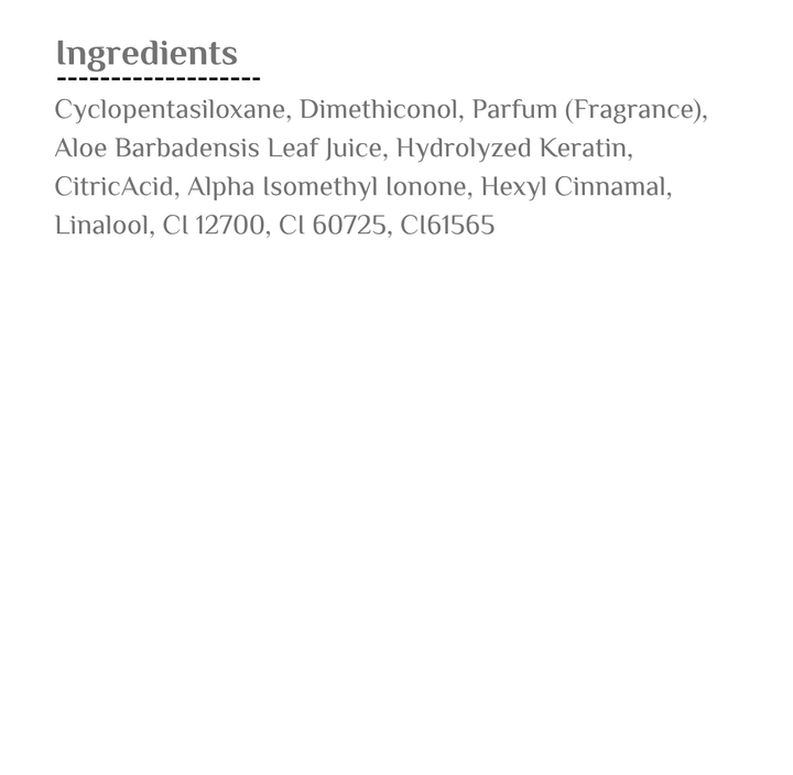 RoseBaie Keratin Crystal Serum for Aloe Vera - 100ml |روز باي باريس سيروم كريستال بالكيراتين والألوفيرا للشعر – 100 مل