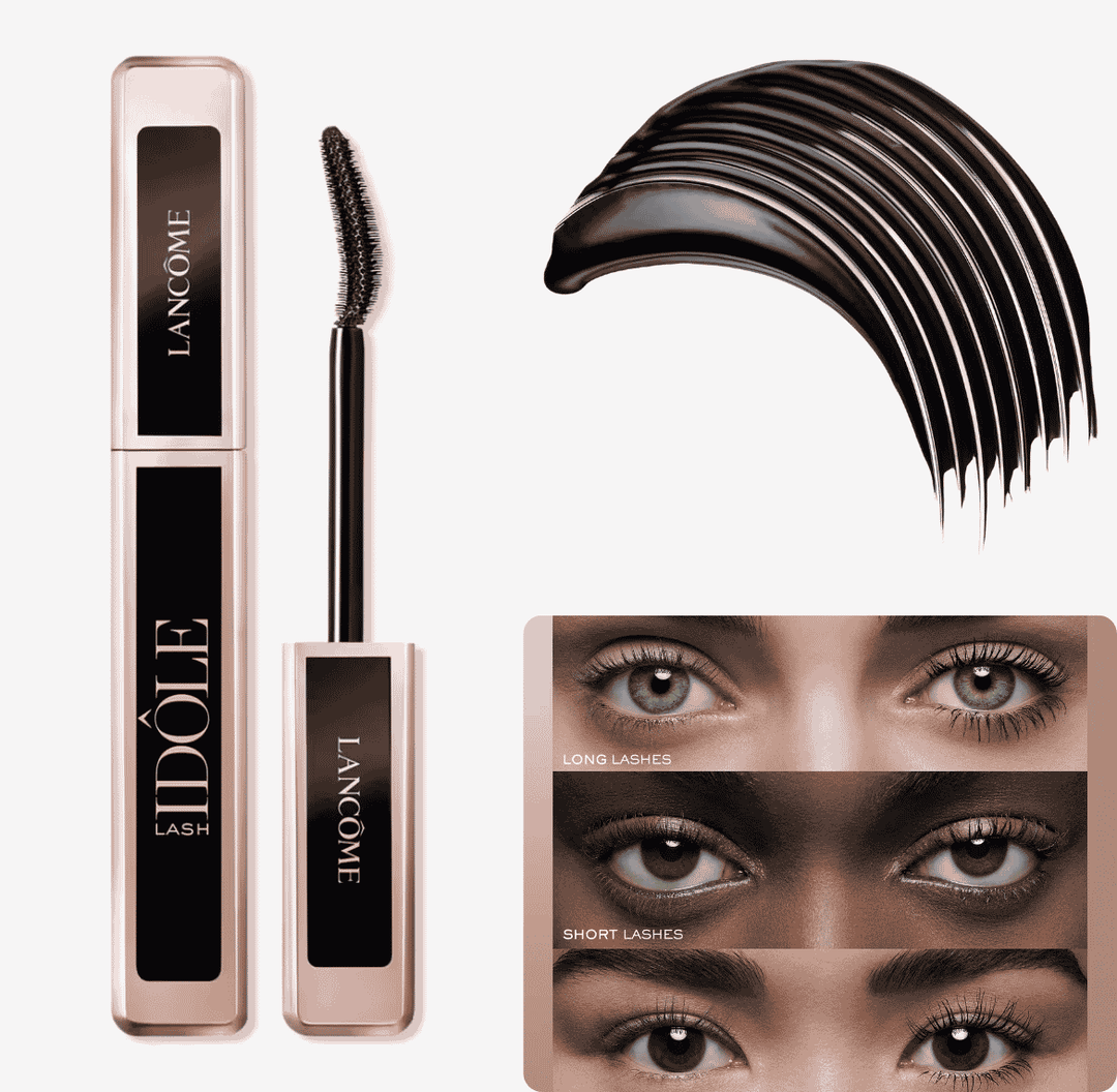 LANCOME Idols Lash Lifting Volumising Mascara - Glossy Black - 5ml | لانكوم ماسكارا أسود لامع- 5مل